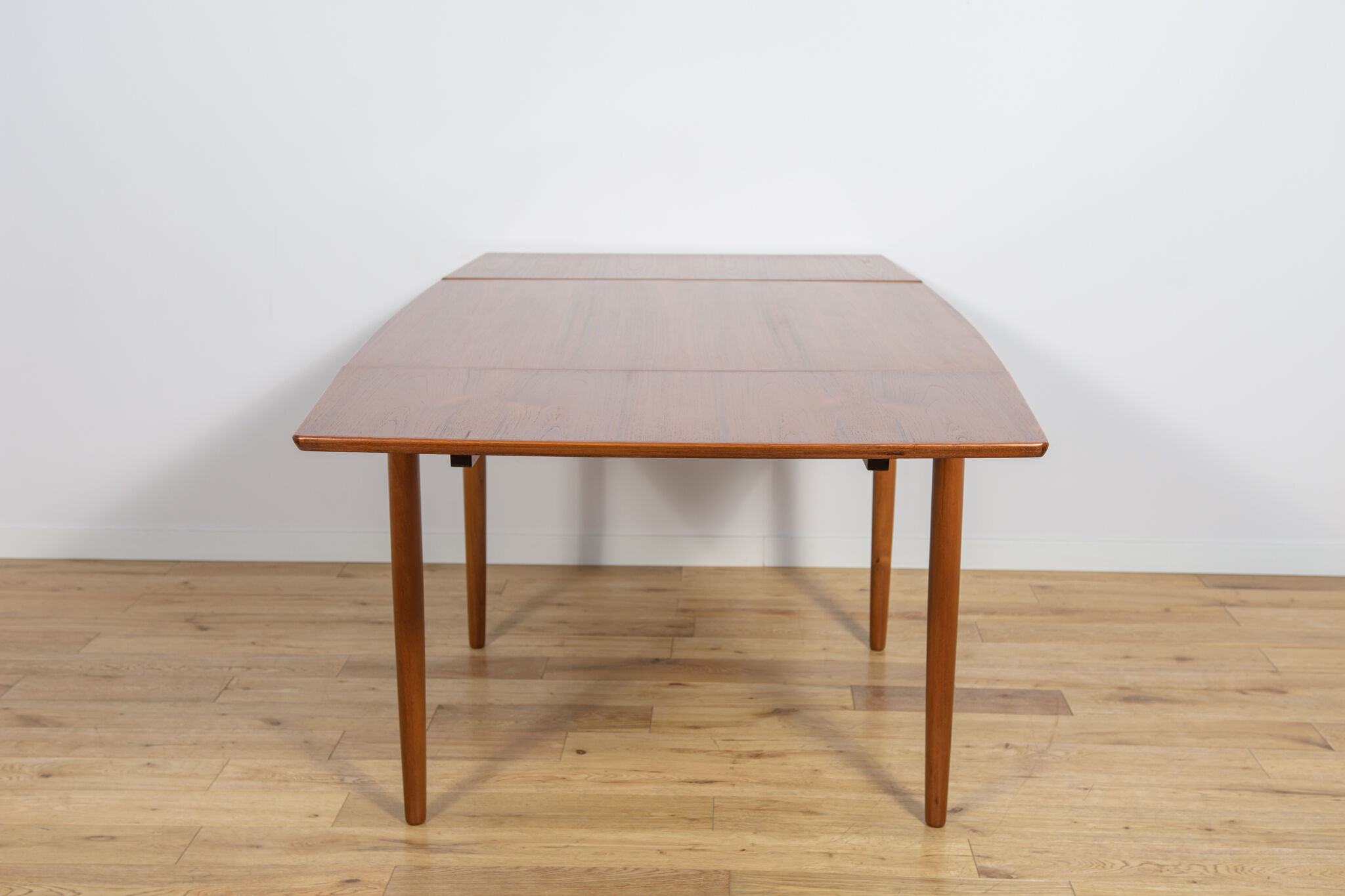Mid-century square extendable teak dining table, Denmark, 1960s