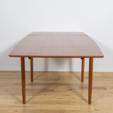 Mid-century square extendable teak dining table, Denmark, 1960s