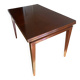 Folding bridge table in solid mahogany – 1950s – professionally restored
