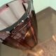 Faceted Art Deco vase in purple glass