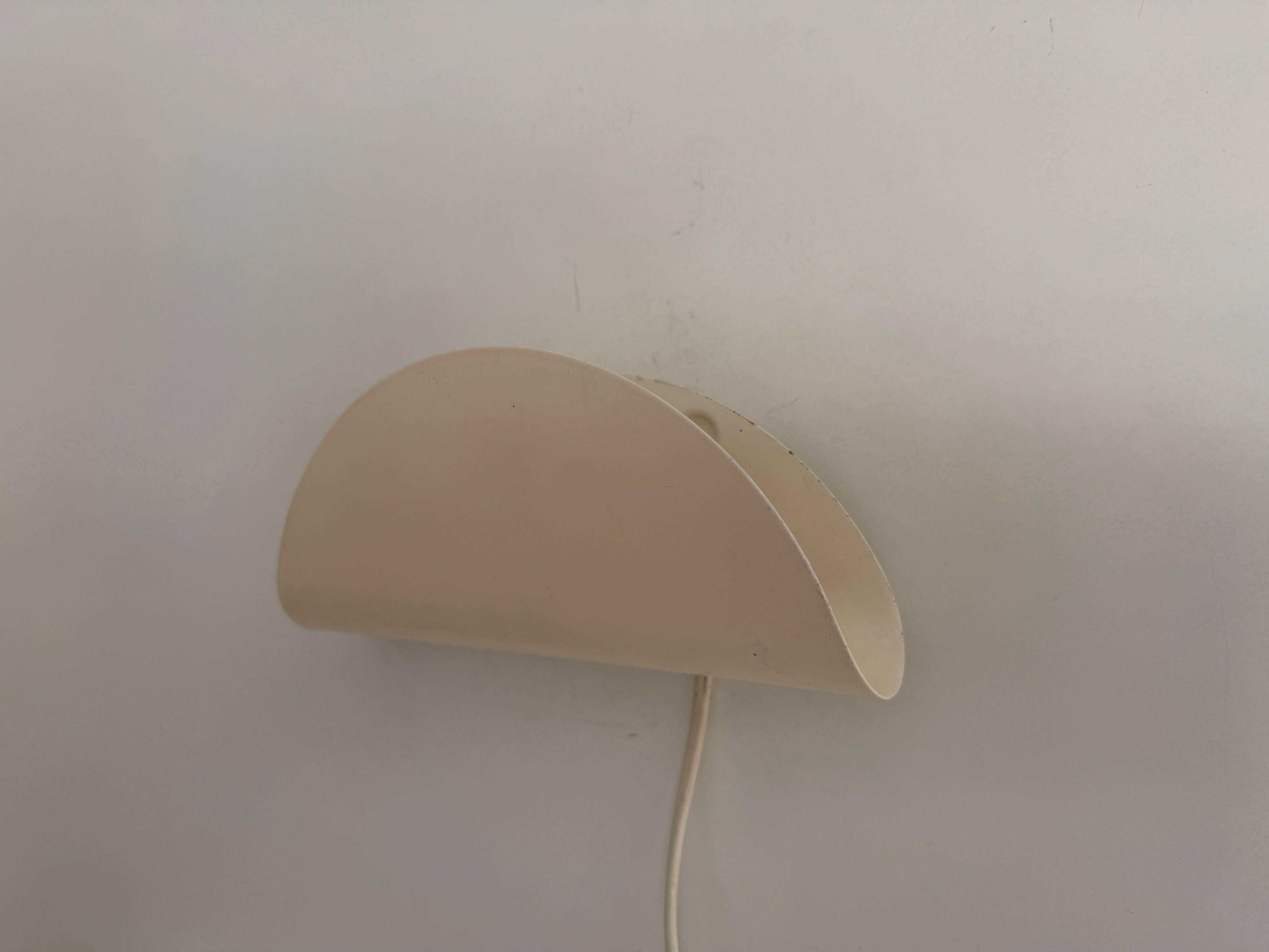 Set of three cream metal wall lights by Nordlux, 1980s, Sweden.