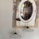 Duo de suspensions en opaline vintage