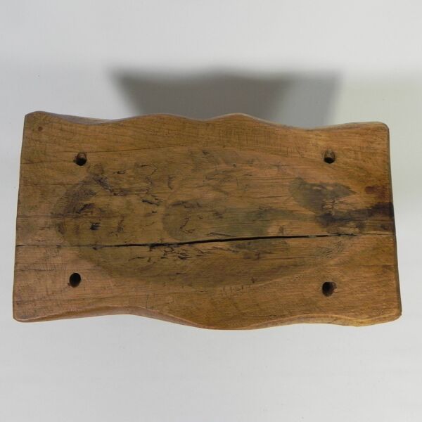 Tabouret vintage en tronc de chêne, années 1960