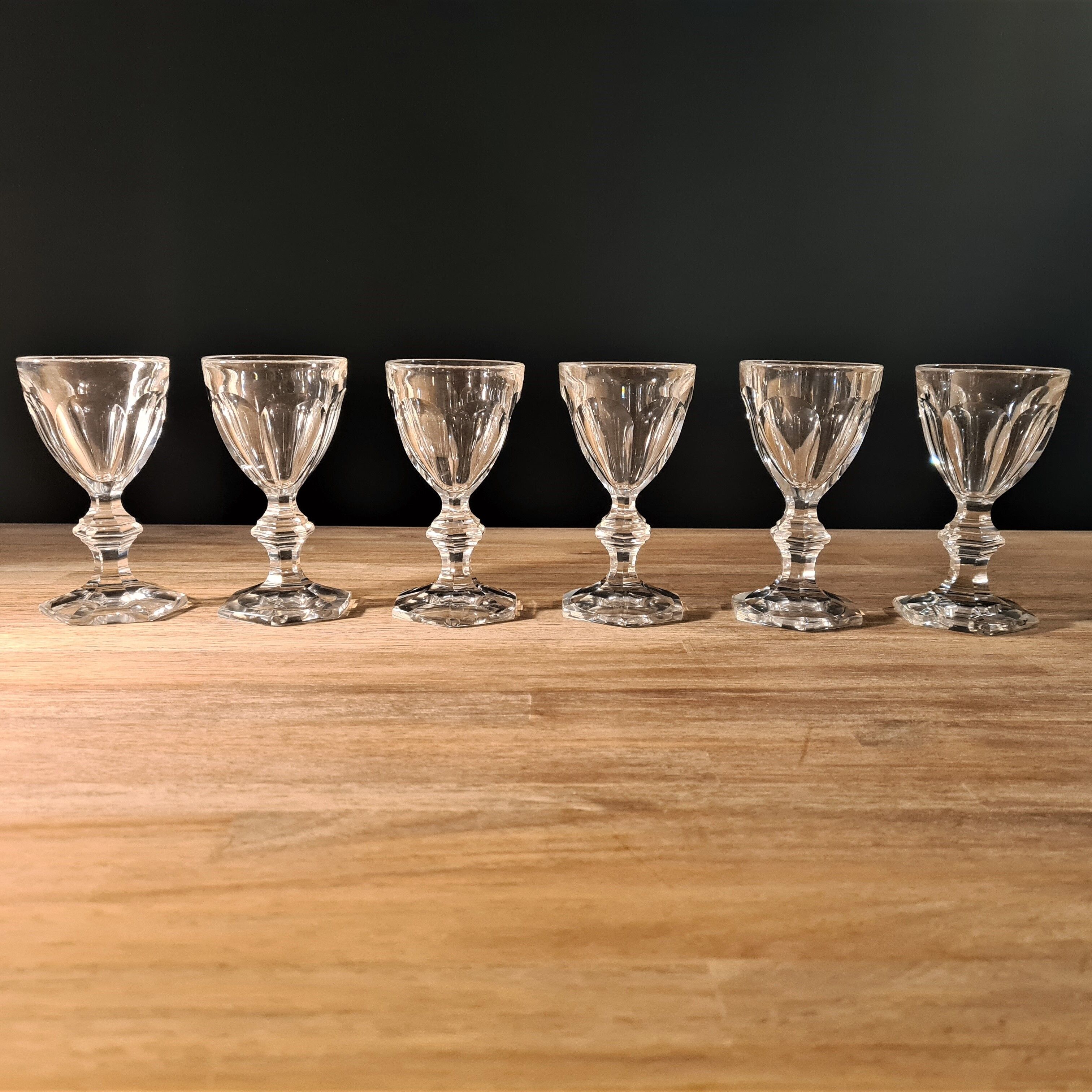 Harcourt glasses 6 Porto glasses from Baccarat