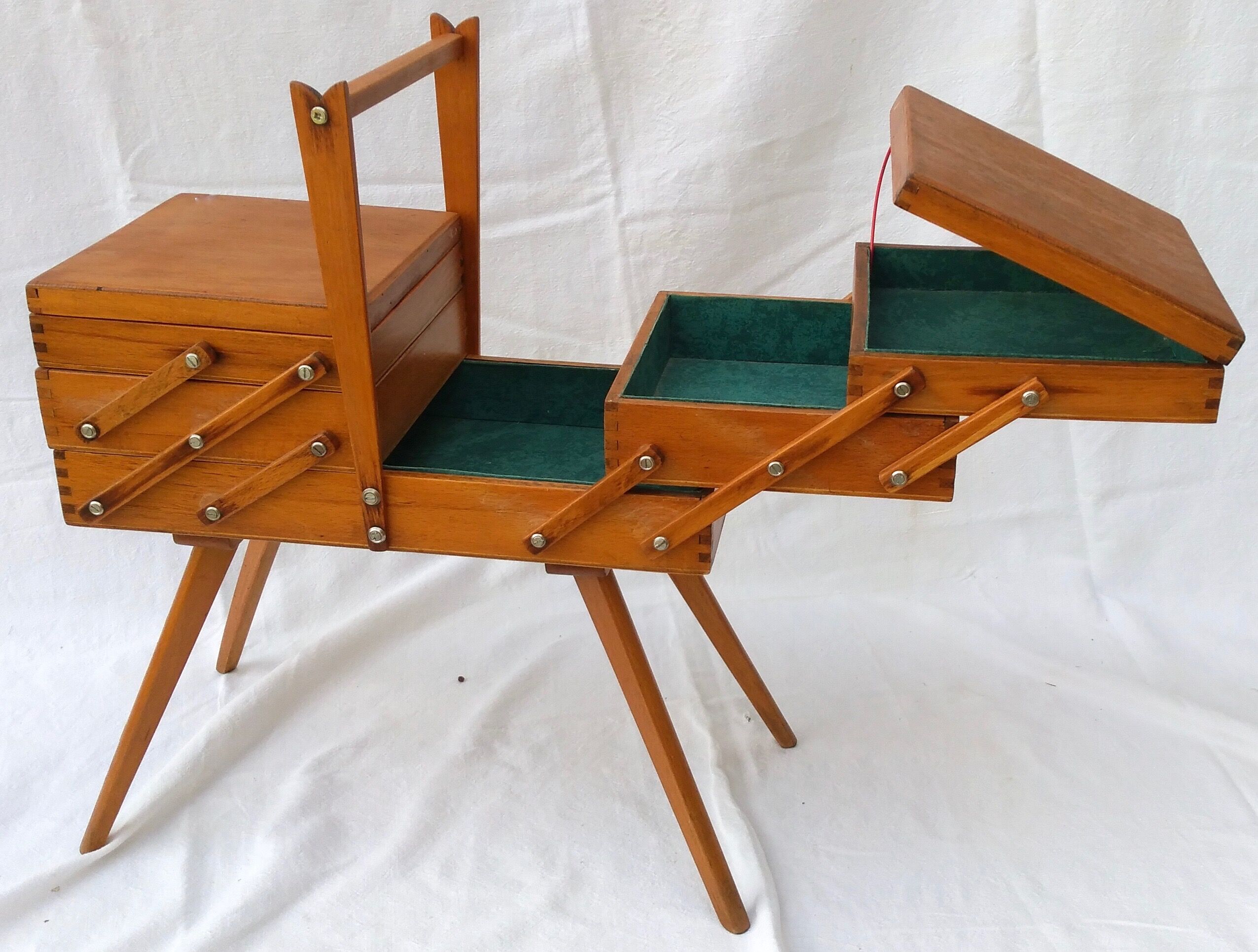 seamstress sewing box worker