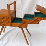 seamstress sewing box worker