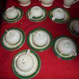 coffee service, porcelain, sarreguemines