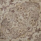 5x9 Vintage Brown Cream Classic Turkish Rug, 165x284Cm