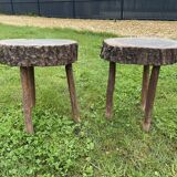 Pair of tripod stools