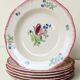 6 deep plates in Gien earthenware, Lorraine model