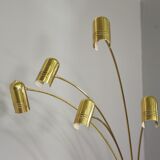 Brass floor chandelier, 70s