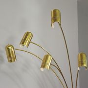 Brass floor chandelier, 70s