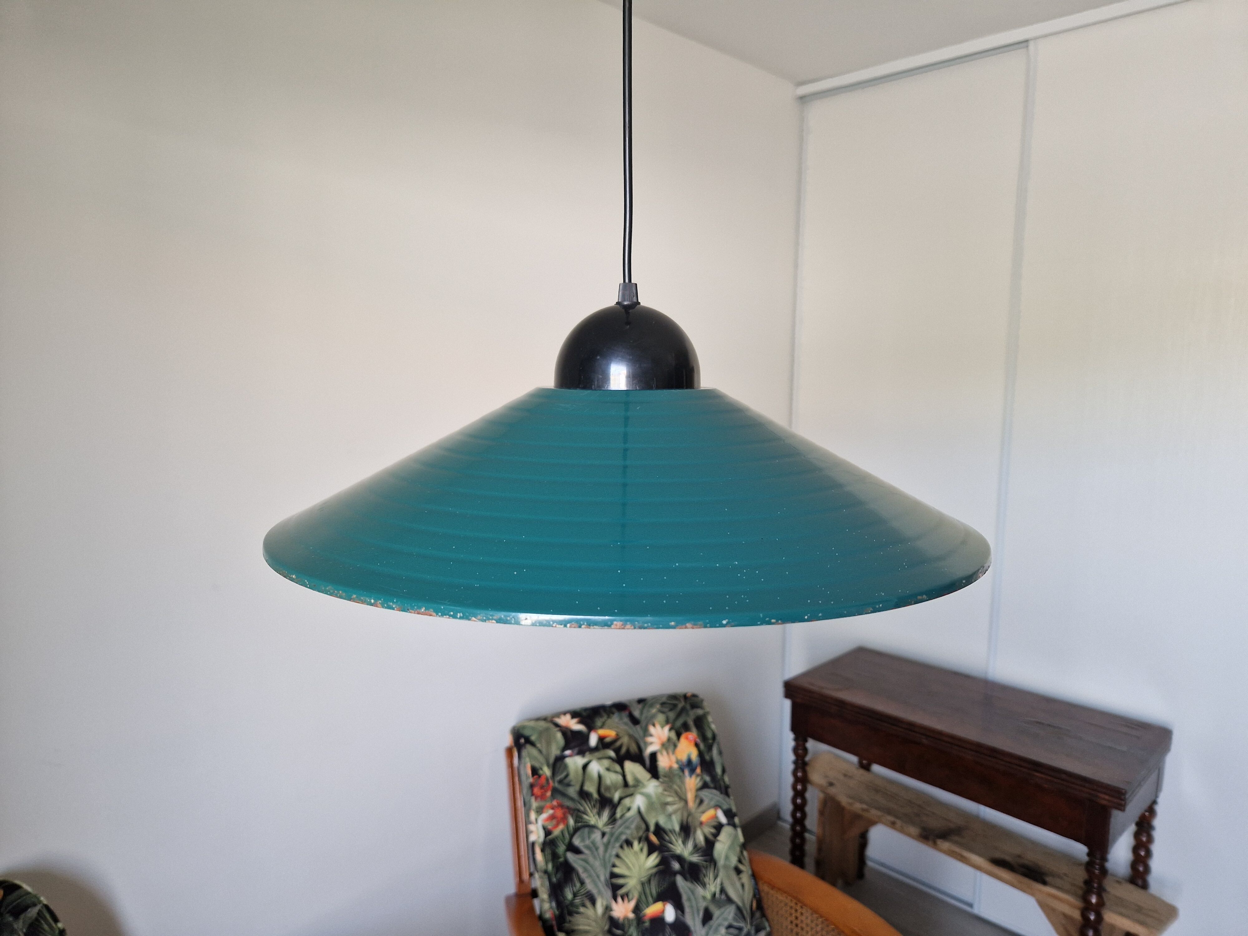 Suspension vintage verte