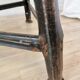 Vintage Industrial Bar Stool: ROWAC Era Style, Metal Base, Wood Seat