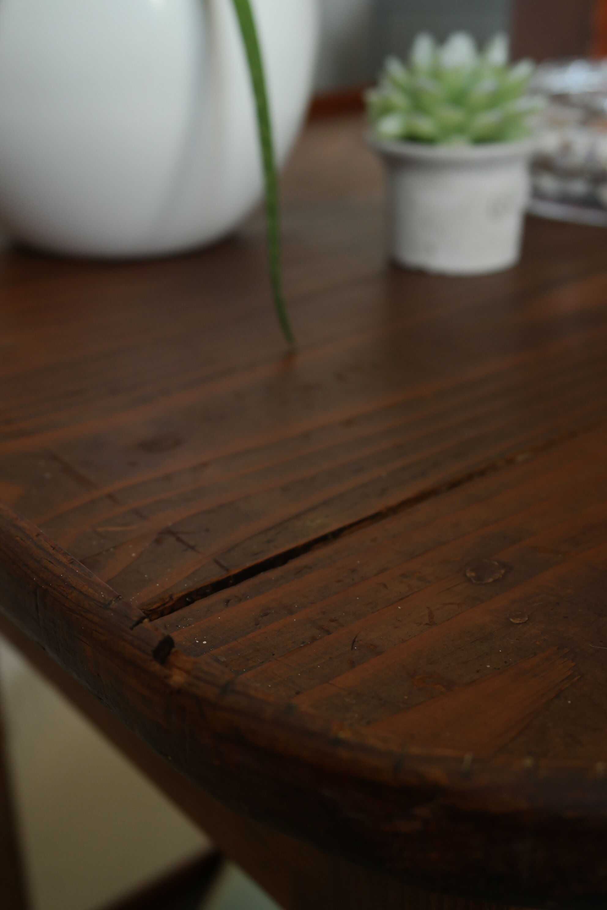 Vintage wooden side table
