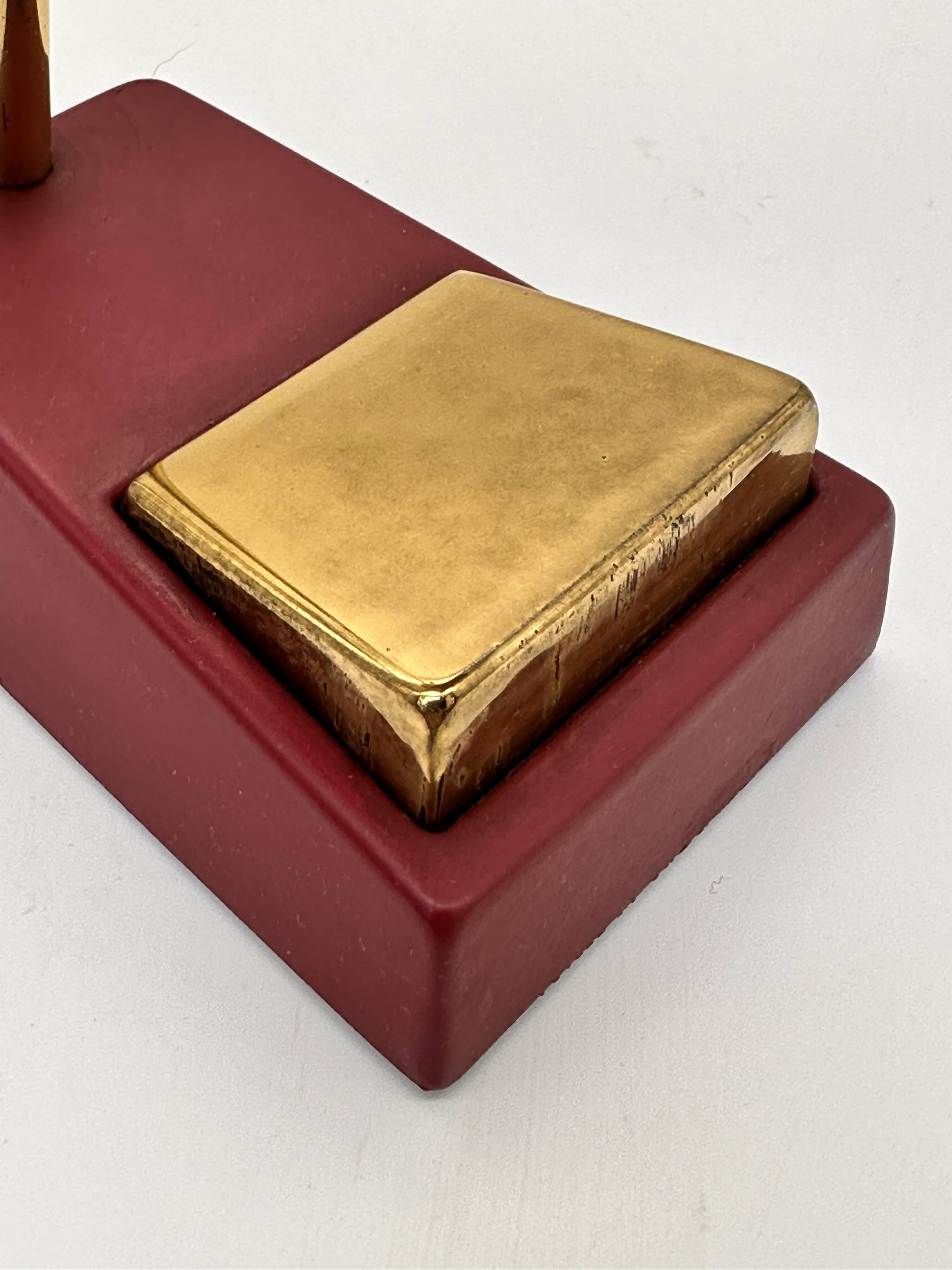 Pfäffle Leuchten table lamp 1960s, brass, adjustable shade