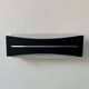 Vintage modernist wall lamp, black, white and chrome, France 1960