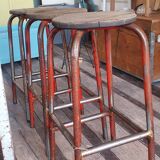 Lot de 3 tabourets d'atelier