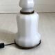 Pied de lampe en opaline et laiton 1900