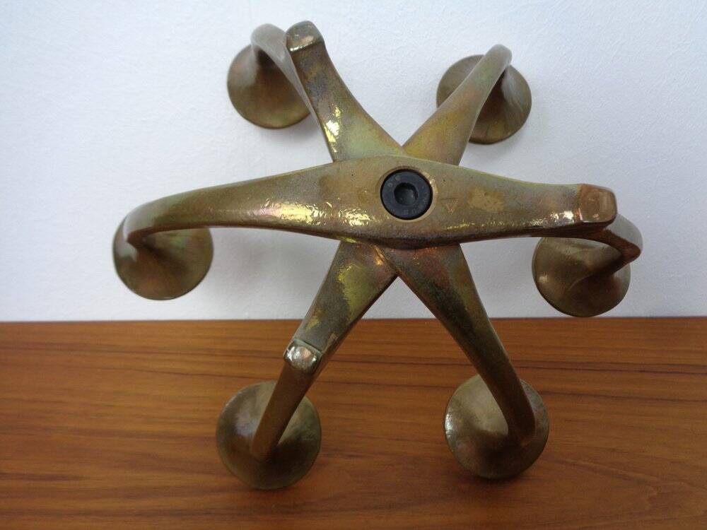 Brutalist Bronze Candleholder by Michael Harjes, 1960s