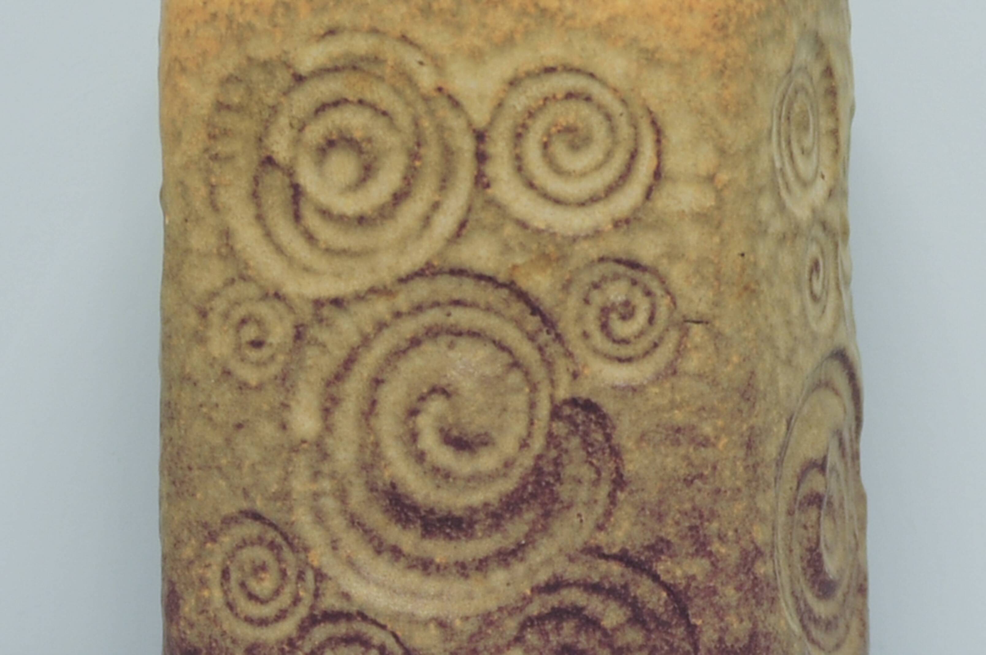 Vintage ochre yellow west germany vase scheurich