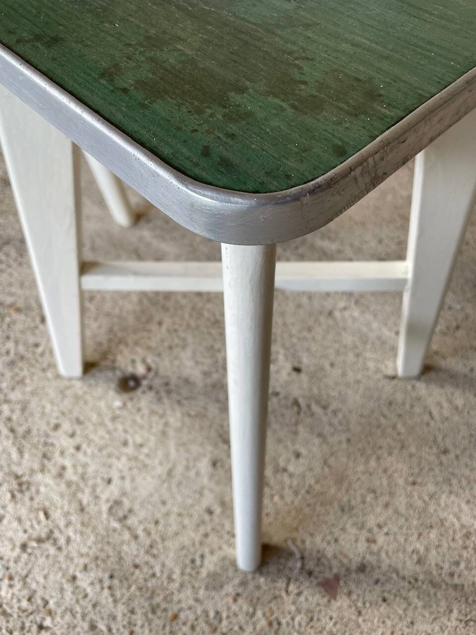 Vintage wooden stool, circa 1950's