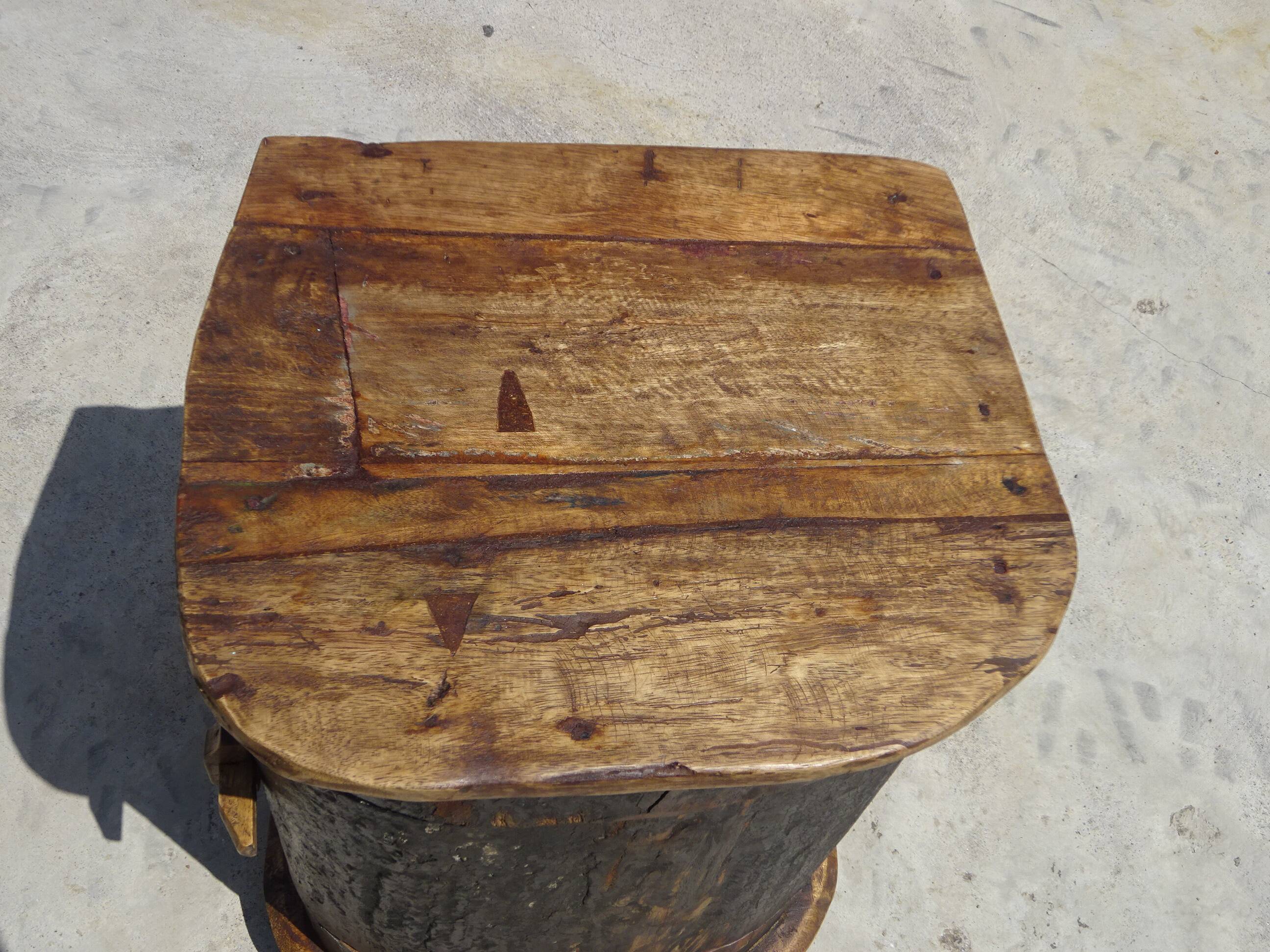 Small wooden canoe furniture, solid teak