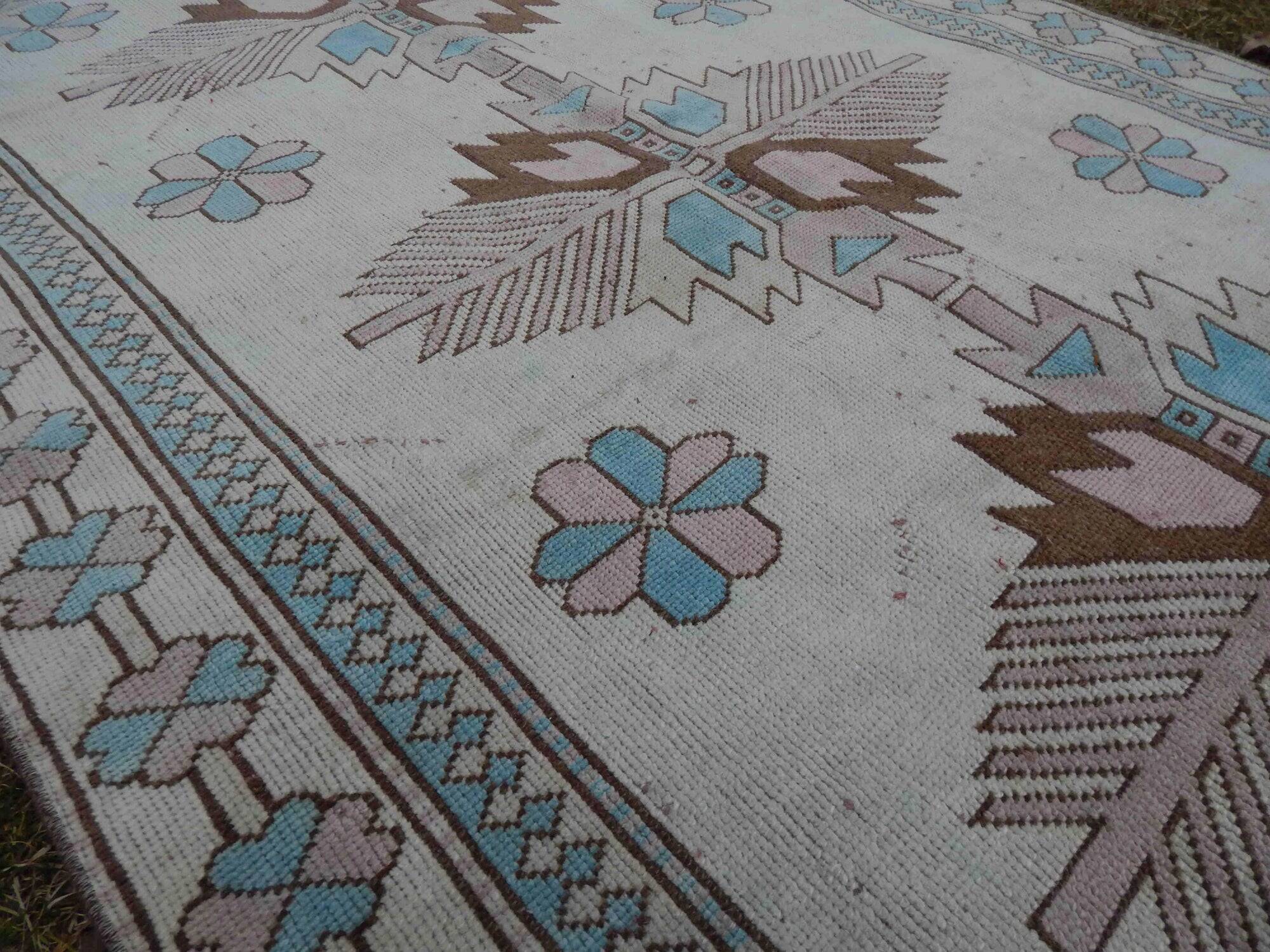 Vintage Turkish hallway rug 151x238 cm
