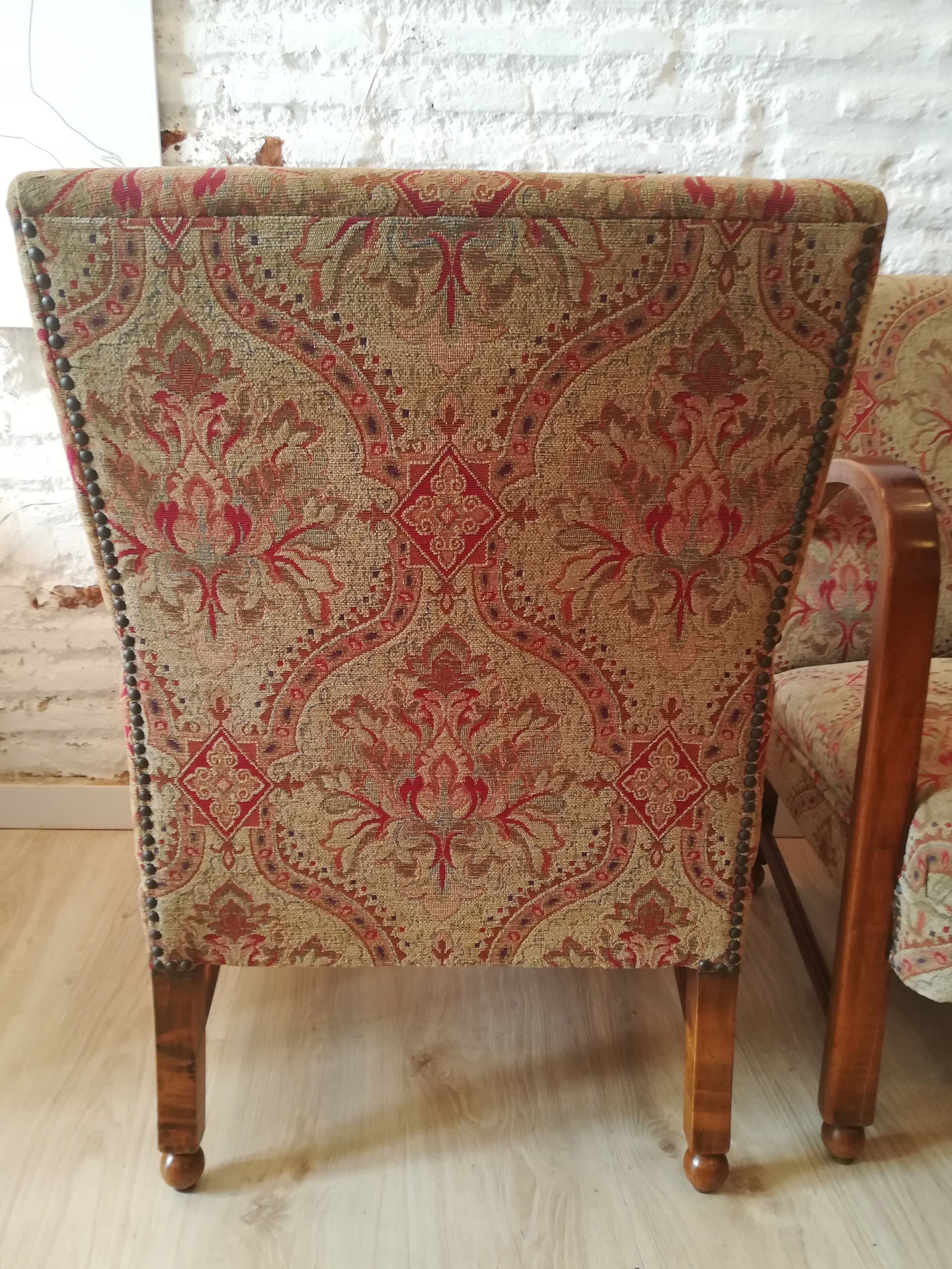 English armchair couple art deco