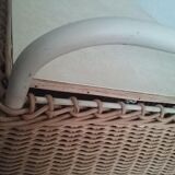 Vintage wicker toy box