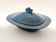 Blue Earthenware "Margherita" Centerpiece by A. Campi for Laveno, Italy