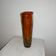 Molded blown glass vase 80s