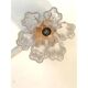 Modern Gold “Tronchi” Murano Glass Flush Mount