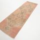 3x9 Vintage Pale Red & Brown Aesthetic Turkish Runner Rug, 91x291Cm