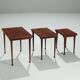 Set of 3 Danish nesting tables in rosewood Denmark 1960