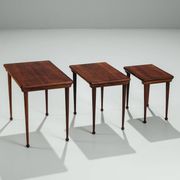 Set of 3 Danish nesting tables in rosewood Denmark 1960