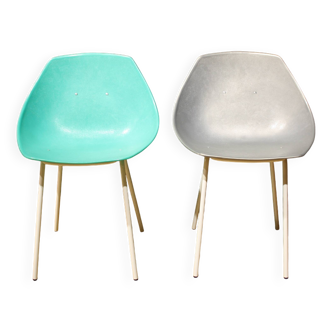 Chaises 'Coquillage' de Pierre Guariche Pour Meurop