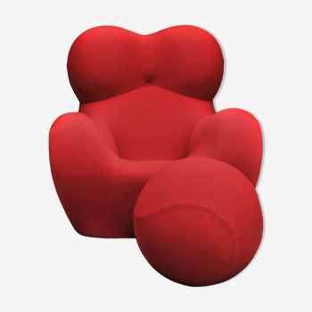 Fauteuil B&B Italia UP5 et son repose pied UP6 Gaetano Pesce
