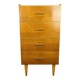 Commode chiffonnier années 50, bois blond