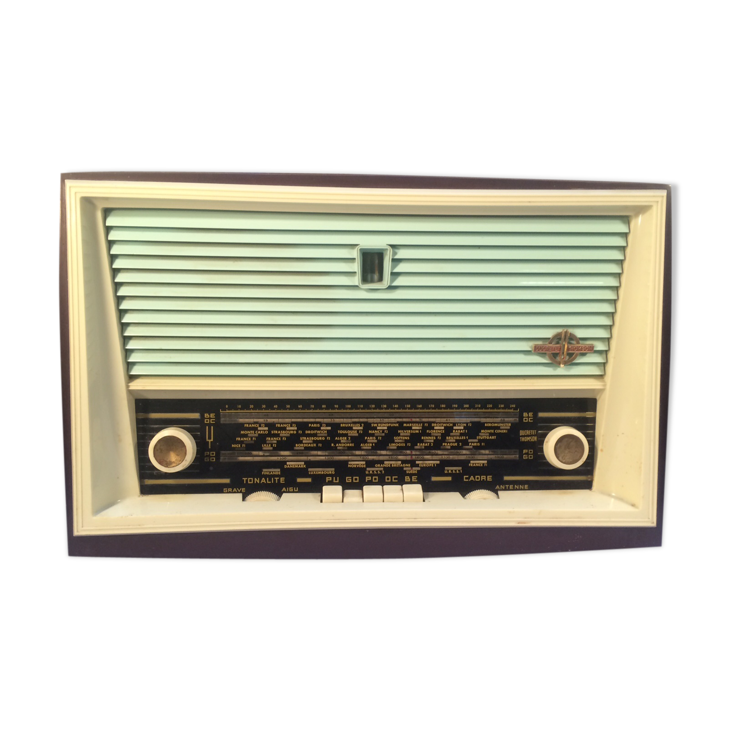 Ancienne radio tsf à lampes ducretet thomson modèle l 934