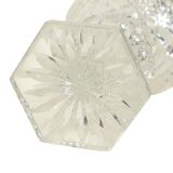Vase Vintage Cristal de Bohème Motif Diamant Médicis 23cm