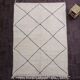 Berber rug with diamonds 210x300