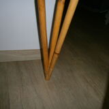 Rattan and wood desk