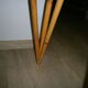 Rattan and wood desk
