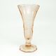 Art Deco vase, pressed rosé glass, Sweden, 1960s