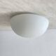 Half moon wall light ceiling light 24 cm matt white 1960 1970 LAMP-7456