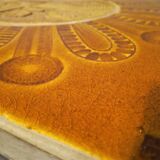 Table basse en céramique "Soleil" de R. Capron et J. Derval  Vallauris