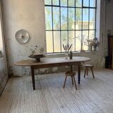 Oval farmhouse table 250cm pine