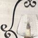 Vintage metal and glass pendant light - mid-20th century