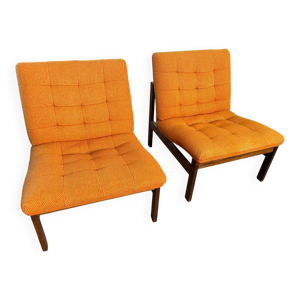 Paire Fauteuils en teck